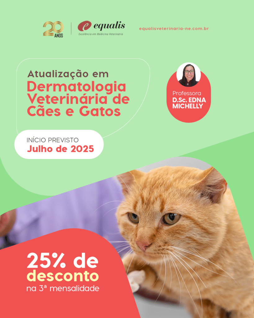 Curso de Atualização em Dermatologia Veterinária em Cães e Gatos - Recife