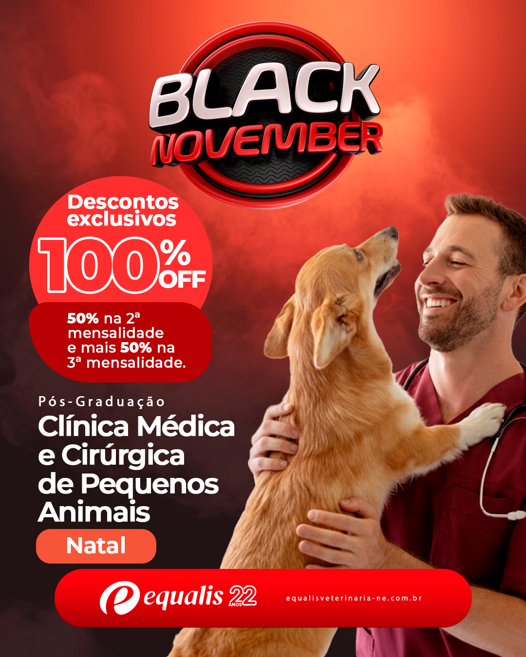 Curso de Pós-Graduação em Clínica Médica e Cirúrgica em Pequenos Animais Presencial Natal 2026